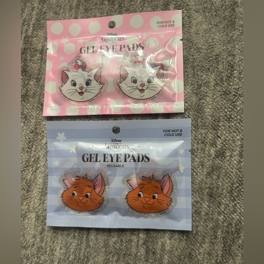 Disney Aristocats Reuseable Gel Eye Pads Hot or Cold Spa